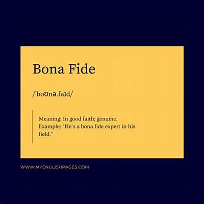 How to Pronounce Bona Fide