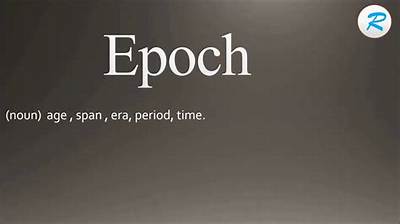 How to Pronounce Epoch