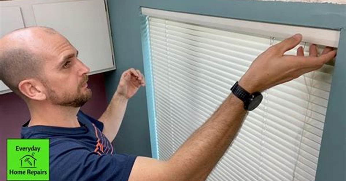 How to Remove Levolor Blinds