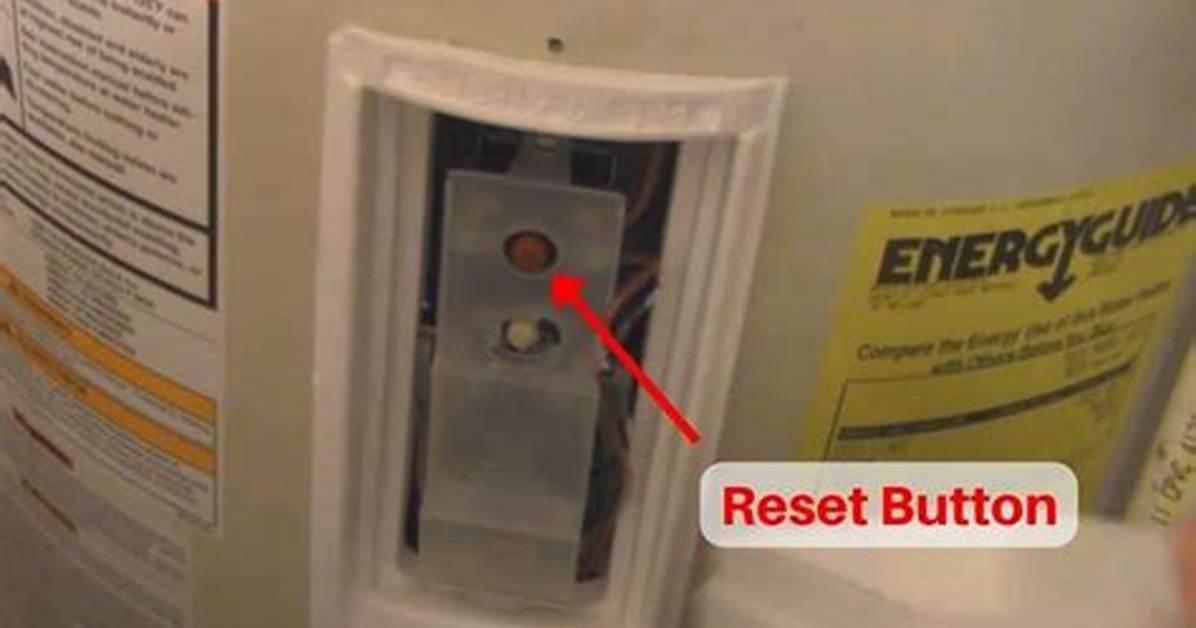 How to Reset Water Heater