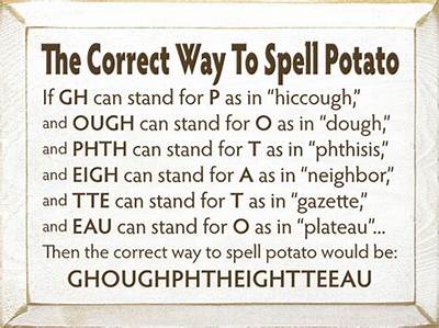 How to Spell Potato Joke
