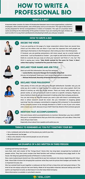 How to Write a Bio for a New Job