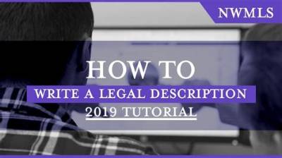 How to Write a Legal Description