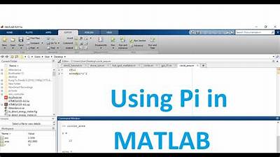 How to Write Pi in Matlab