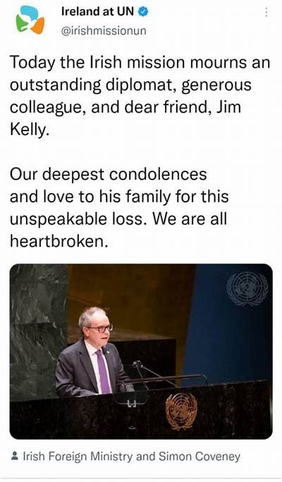 Ireland at Un: Jim Kelly Cause of Death, Wife, Children, Obituary