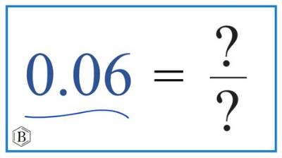 Is 0.06 and 0.006 the Same