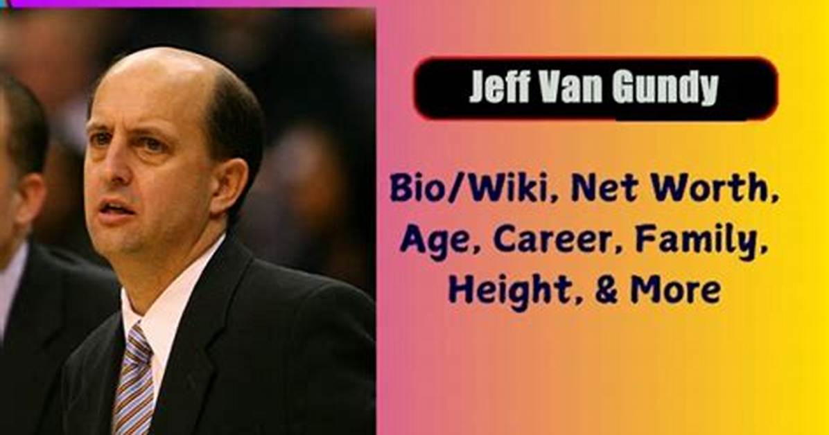 Jeff Van Gundy’s Net Worth, Biography, Career, Awards, Fact and Life Story