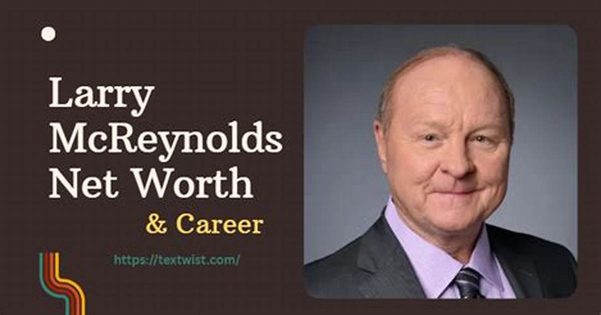 Larry Mcreynolds Bio, Age, Net Worth, Wife, Nascar, House, Awards…