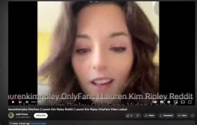 Lauren Kim Ripley Leaked Video & Photo – Blatant Invasion of Privacy