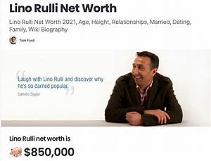 Lino Rulli Net Worth, Income, Salary, Earnings, Biography