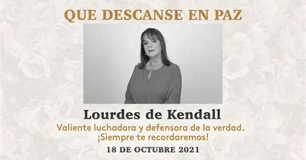 Lourdes De Kendall Wikipedia: Death Cause and Obituary Here