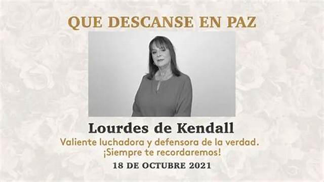 Lourdes De Kendall Wikipedia: Death Cause and Obituary Here