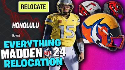 Madden 24 Relocation Uniform: Teams and Cities