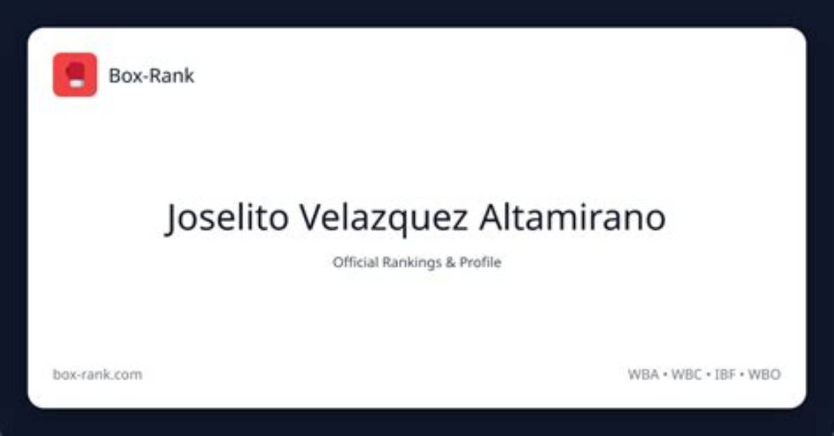 Meet Joselito Velazquez Altamirano Partner Emma- Net Worth Wikipedia & Biogrphy of the Boxer