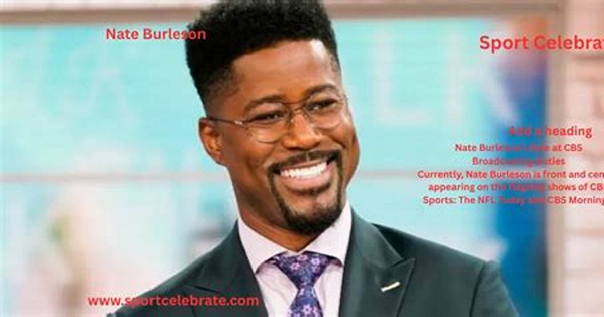 Nate Burleson Net Worth: How Much Does the Cbs Mornings Host Earn?