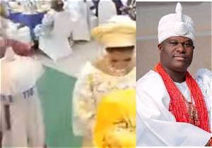 Ooni of Ife’s Alleged Lover Causes a Stir as She Parades with the King’s Staff of Office