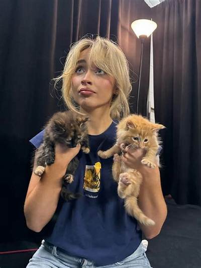 Sabrina Carpenter Jokes Her Cat ‘Has Expensive Taste’ After Snacking on Her Amas Gown