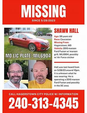 Shawn Hall Death and Obituary: Missing Hagerstown Man Found Dead
