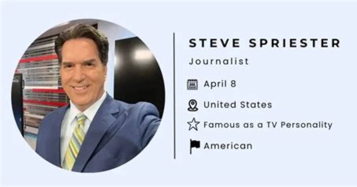 Steve Spriester Wiki, Married, Net Worth, Family, Age, Bio