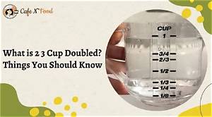 What 2 3 Cup Doubled