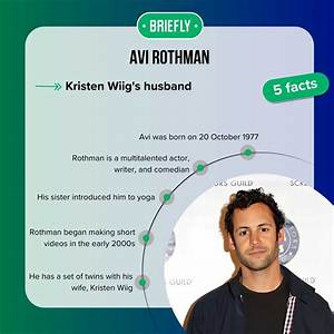 What Does Avi Rothman Do for a Living? Is Kristen Wiig Still Married?