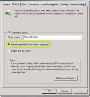 What Does Render Print Jobs on Client Computers Mean