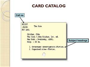 What Is Card Catalog and Example