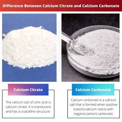 What Is the Difference Between Calcium Citrate and Calcium Carbonate
