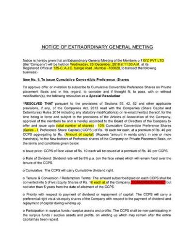 What Is the What Is Extraordinary General Meeting (Egm)? | Definition, Features, Advantages and Disadvantages