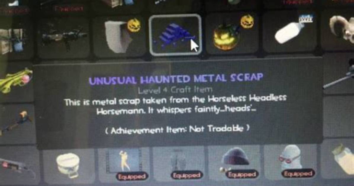 What Is Unusual Haunted Metal Scrap For