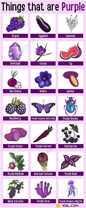 What Items Are Purple