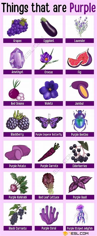 What Items Are Purple