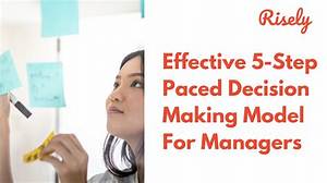 Which Step in the Paced Decision Making Process Are You Using When You List What You Want to Accomplish