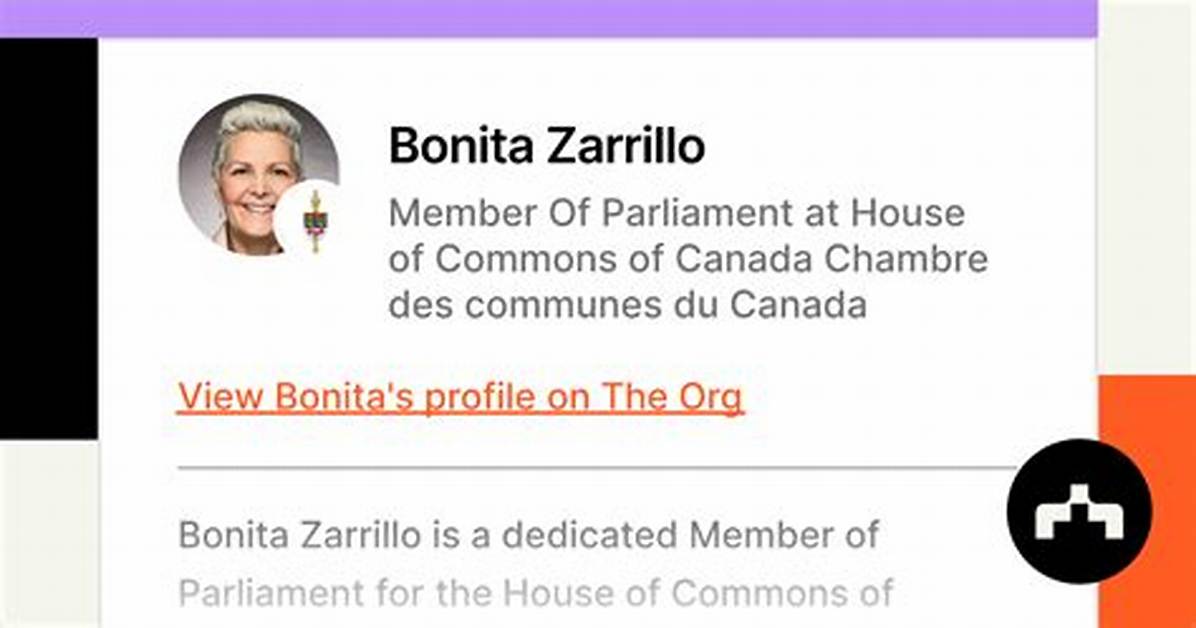 Who Is Bonita Zarrillo? Everything to Know About the Ndp Politician from Canada