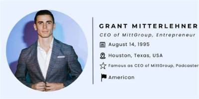 Who Is Grant Mitterlehner? Details to Know About the Ceo of Mittgroup