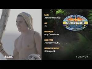 Who Is Xander Hastings on Survivors? Meet the Cast of Season 41