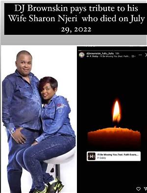 Who Was Dj Brownskin Wife Sharon Njeri Mwangi? Death and Obituary